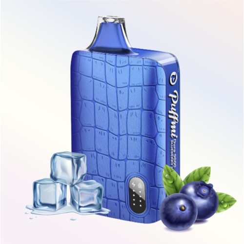 Электронная сигарета PuffMi Dura V2 STRONG 9000 - Черника лёд